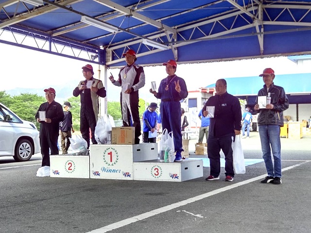 2023年4月-T-XT極乗ジムカーナ2023
B-FRクラス／3位／小川孝・赤MR2NA RE-71RS
B-FRクラス／5位／島祐太・ファインアートロードスター